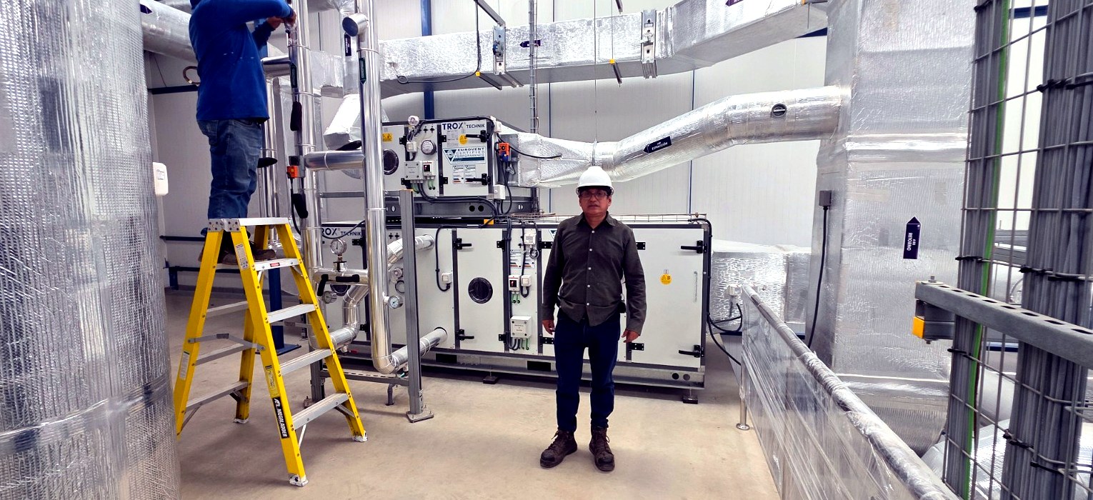 Manejadoras para salas con equipamiento médico