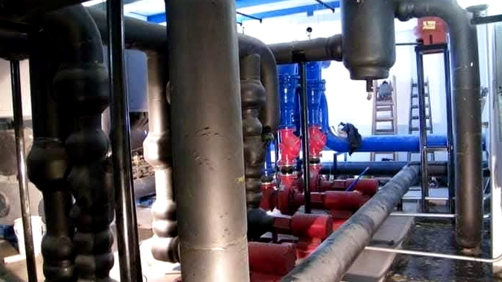 Sala de máquinas de agua helada